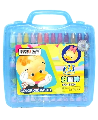Picture of stationeries Duckey 24 Colour Oil Pastels - (Pack Of One) Multicolour