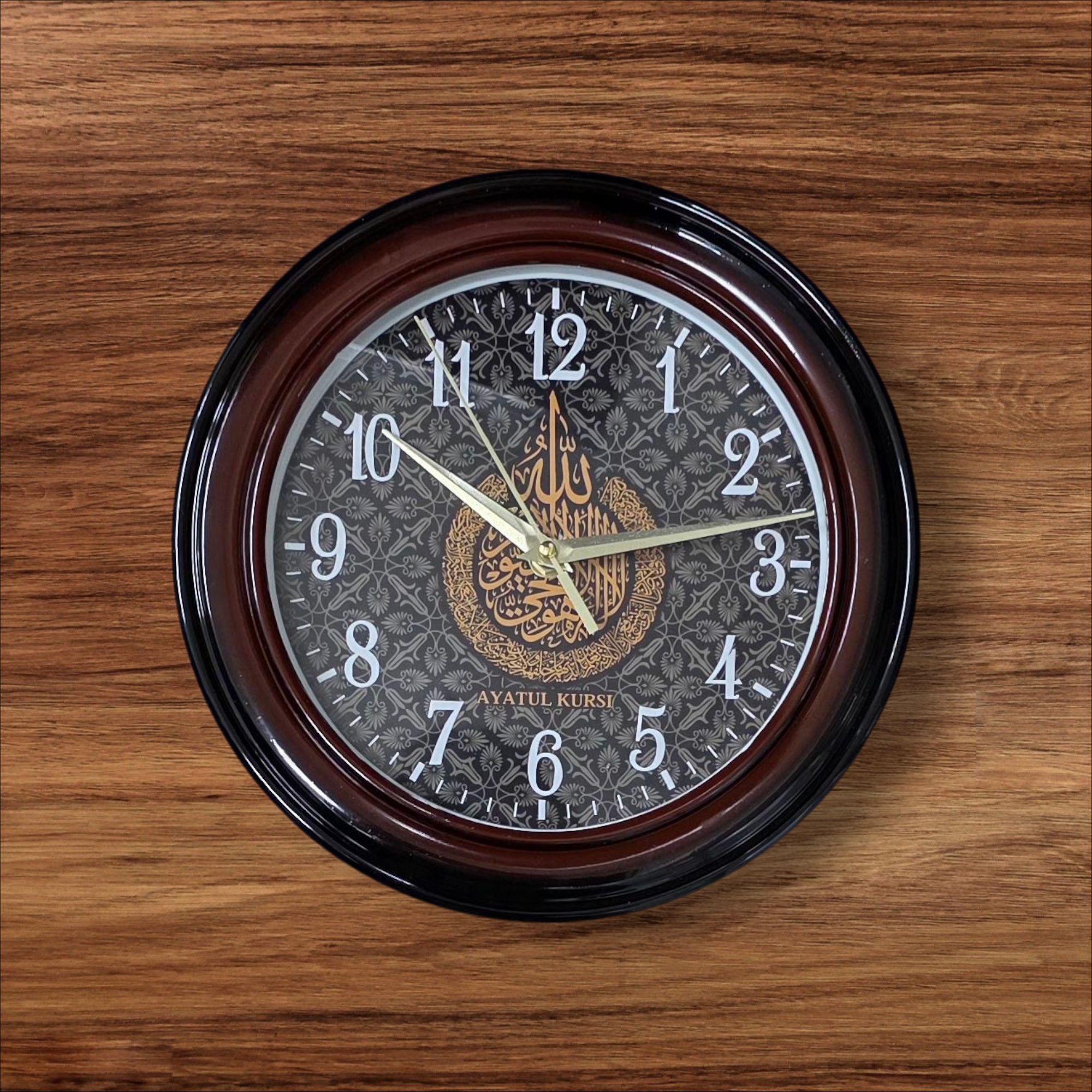 Picture of stylish wall clock Islamic wall clock Allah Muhammad Mecca Madina writing wall clock dealing wall clock