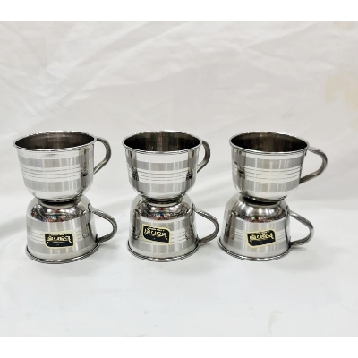 Picture of Tea/Coffee Mug stylish stills Round Tea Cup 6 Pieces Set - Multi Color