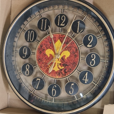 Picture of wall clock antique design type plastic fibre exclusive new model