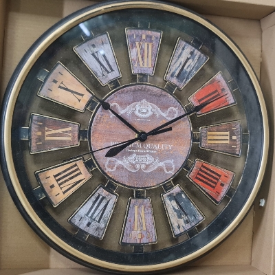 Picture of wall clock antique design type plastic fibre exclusive new model