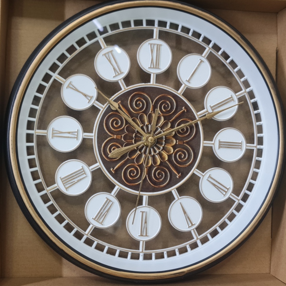 Picture of wall clock antique design type plastic fibre exclusive new model