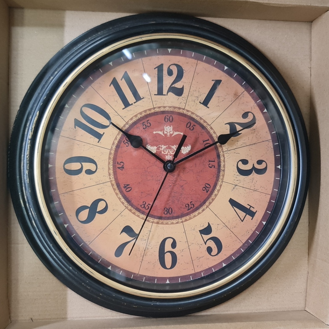 Picture of wall clock antique design type plastic fibre exclusive new model