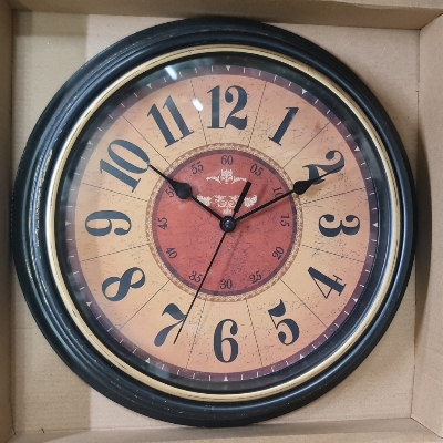 Picture of wall clock antique design type plastic fibre exclusive new model