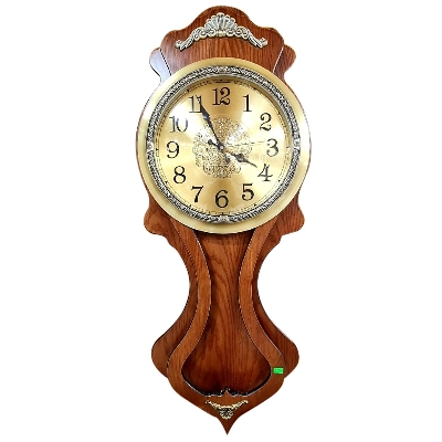 Picture of wall clock Wooden metal design Pendulum Wall Clock (long100 cm x round 40 cm )