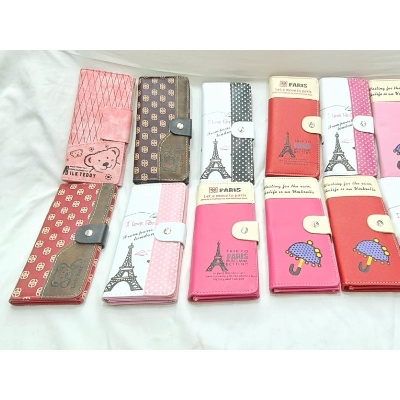 Picture of Wholesale slim Design Lady Long Capacity Messenger Cell Phone Wallet Bag Ladies Purse