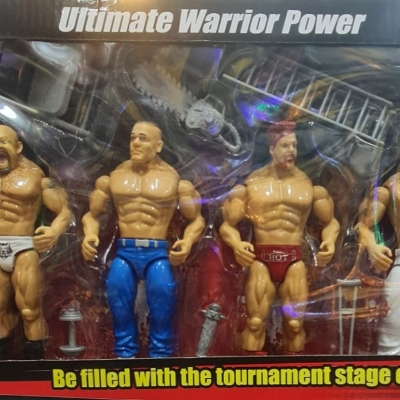 Picture of Www raslimg set toy multicolor Fighting hero ultimate warrior power wflex force 4pc boxing set toy