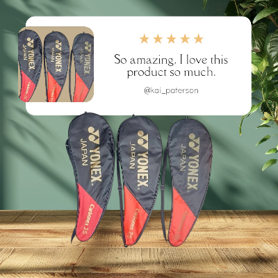 Picture of Yonex Carbonex  Badminton Racket Yonex Badminton Racket Bat Carbonex /2115/25 - Play Badminton  Black Yonex Badminton Racket