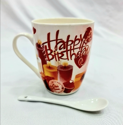 Picture of You and Making You Happy Printed Mug Gift for Her/His Birthday, Anniversary Romantic Love Quotes White Ceramic Coffee Mug - All Want to do is Spend My Life Loving