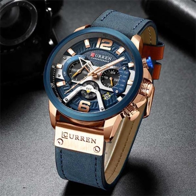 Picture of Curren 8329 Watch For Men-Rose Blue