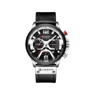 Picture of Curren 8329 Watch For Men-Silver Black