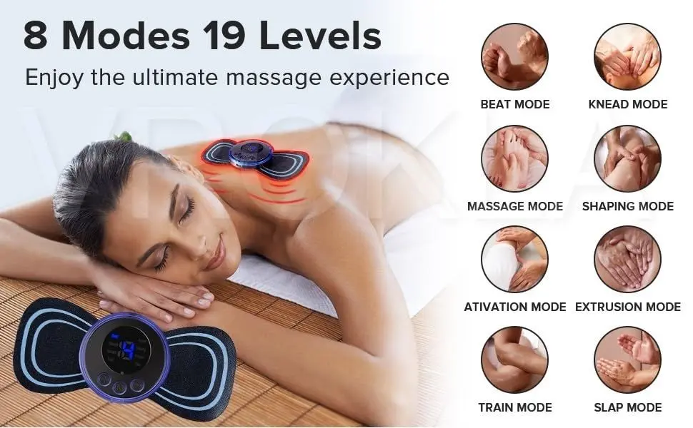 Picture of Mini Pulse Sticker for Muscle Pain | MNK SHOP (Black)