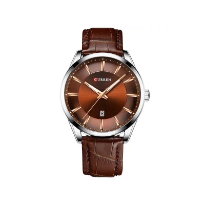 Picture of Curren 8365 Silver Coffee Watch For Men