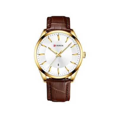 Picture of Curren 8365 Gold White Watch For Men