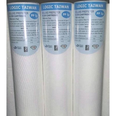 Picture of water purifer PP filter Logic Taiwan 10" ( 1 Micron ) 100gm price for 3pcs - White