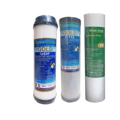 Picture of 10'' 3 in One PP+UDF+CTO for water Purification System - White