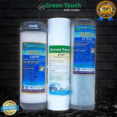 Picture of Water Purifier CTO UDF and PP Filter 10"  3 in 1 Combo offer Green Touch Brand - Black