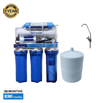 Picture of Ecofresh Eco-501 Reverse Osmosis Water Purifier - RO 3.2GL  Tank, 75 GPD Capacity - Off White