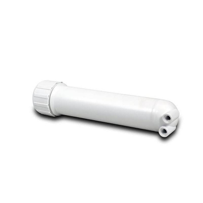 Picture of Water Purifier Sytems Ro Membrane Housing 1812 (1/8" Female Npt Ports) With 1/4" Quick Connect X 1/8" Nptf Elbow Fittings, 1/4" X 1/8" - White