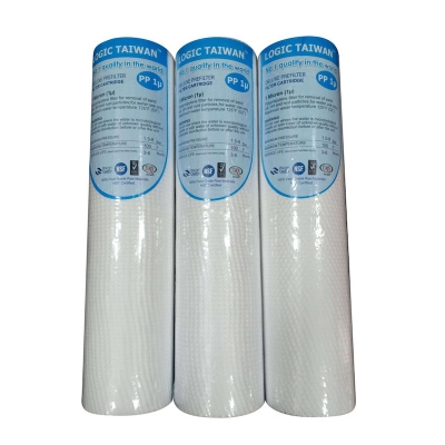Picture of Water Purifier, Logic Taiwan Pp Filter Dot Dot 1 Micron 10 Inch 120Gm ( Price For 3Pcs ) - White