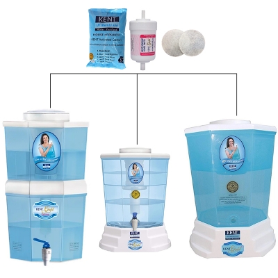 Picture of Water Purifier, KENT Gold Plus- Replacement kit set  - Ensure Clean and Safe Drinking Water with KENT's Quality Water Purifier - White