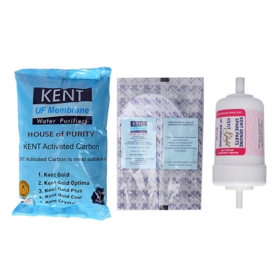 Picture of Water Purifier, Kent Gold Plus Replacement Kit Set - Ensure Safe and Pure Drinking Water with This Replacement Kit - White