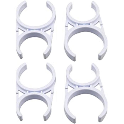 Picture of Water Purifier Simple Clip Clamp 2.5"X2" For Reverse Osmosis Ro Membrane Housing Post Carbon Filter( Pcs Of 4 ) - Off White