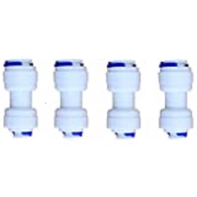 Picture of 4 Pieces RO 1/4"- 1/4"-Straight Connector Jointer(Both Side Push Fit) - Gold