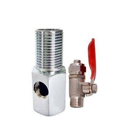 Picture of RO Water Purifier 3/8 pipe size inlet Gate valve Set - Red
