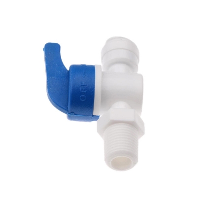 Picture of Plastic Inlet for Ro Water Purifiers Suitable for 1/4" Tubing ( Plastic 1/4" Gate Valve Set )