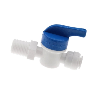Picture of RO Water Purifier Inlet Valve Only 1/4" Qc x 1/4" Divertor Ball Valve On/Off RO/UV/UF/TDS Water Purifier
