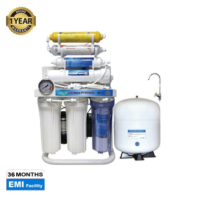 Picture of Ro Water Purifier 7 Stage Heron Premium Mineral and Infrared System (3.2gle Metal Tank) - White