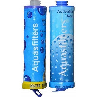 Picture of Aquaguard INOVA/Infinity 10 Inch Carbon Block and Threaded PP Filter Pre filter Cartridge DIY Candle - 2 Pcs