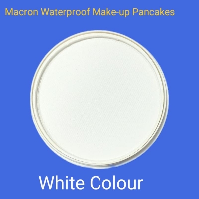 Picture of GOPINATH Macron Waterproof Pan Cake Sun Tone Makeup Concealer 40g, Shade White.