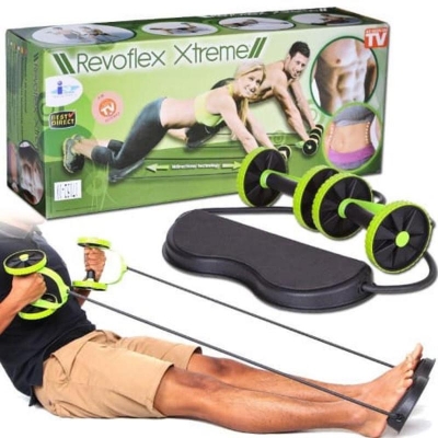 Picture of Revoflex Xtreme Home Gym Helps Tone Slim Your Body in Your Home!/Revoflex Extreme Rope Home Gym/Revoflex Xtreme Ab Exerciser (Pack of 1) - Multicolor