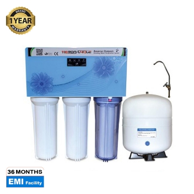 Picture of RO Water Purifier  Heron Unique RO Purifier 3.2 G Pressure Tank (Metal Tank) - White