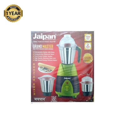 Picture of Jaipan Grand Master Multipurpose Mixer, Grinder and Blender 750 watts 3SS Jars - Green
