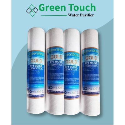 Picture of 4 Pcs of Green Touch Gold PP Filters 5 Micron - White