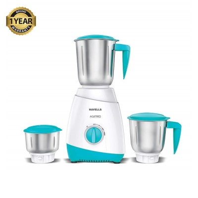 Picture of Havells Aspro 600w Mixer Grinder 600w 3 ss  Jar