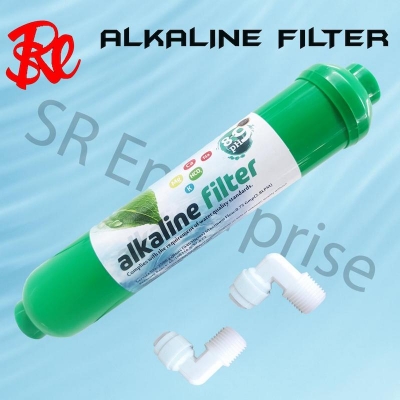Picture of RO Water Purifier ALKALINE - Filter Cartilage and With 2Pcs Elbow - Green