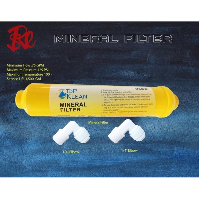 Picture of Topklen Premium Water Purifier Mineral  cartridge With 2pics  Elbow Connector - Yellow