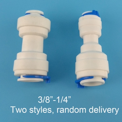 Picture of 1/4 Inch to 3/8 Inch  Push Fit type I  (Straight) Elbow  for RO Water Purifier Price for 2 pcs - Off White
