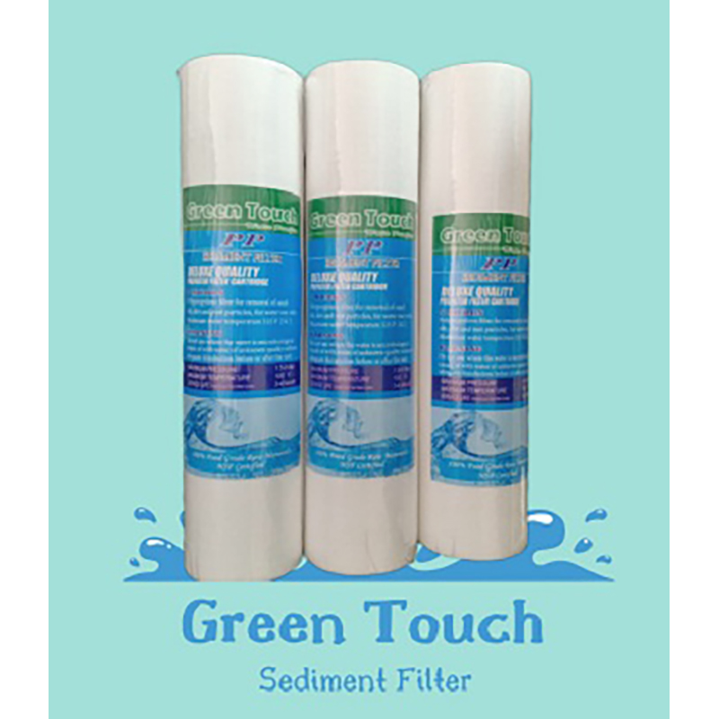 Picture of Green Touch DELUX QUALITY 5 Micron 10 inch PP Filter 120gm (3pcs Set) for All Type RO Water Purifiers - White