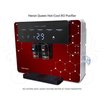 Picture of RO Water Purifier Heron Queen Hot-Cool (Red and Black Colour - Red