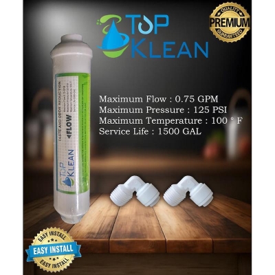 Picture of Water purifier Top Klean Taste And Odor Reduction Replecement Cartridge With 2 Pices Elbow - White