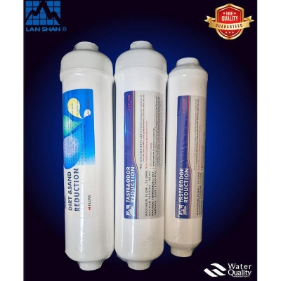 Picture of Water Purifier LanSha Pre- Carbon Filter and Sediment Filter , Taste & Oder Reduction Cartridge Combo Package - White