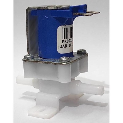 Picture of Water Purifier Solenoid Valve,  24V DC 1/4" Hose Connection for RO Reverse Osmosis Pure System RO Controller Normally Closed Float Switch (Blue)) - Blue