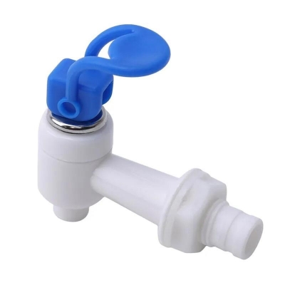 Picture of Generic Plastic Home Office Push Handle Drink Water Purifier & Dispenser Tap 1 Pcs White Blue - White