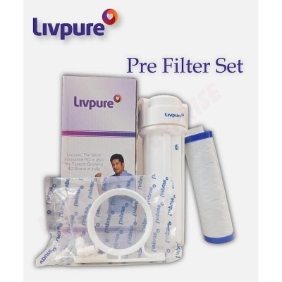 Picture of Water Purifier Livpure Premium Quality Pre Filter Set - White