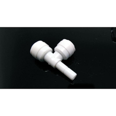 Picture of RO Water Purifer  1/4" OD Hose Coupling T Shape 3 Way 1 Pieces. - White